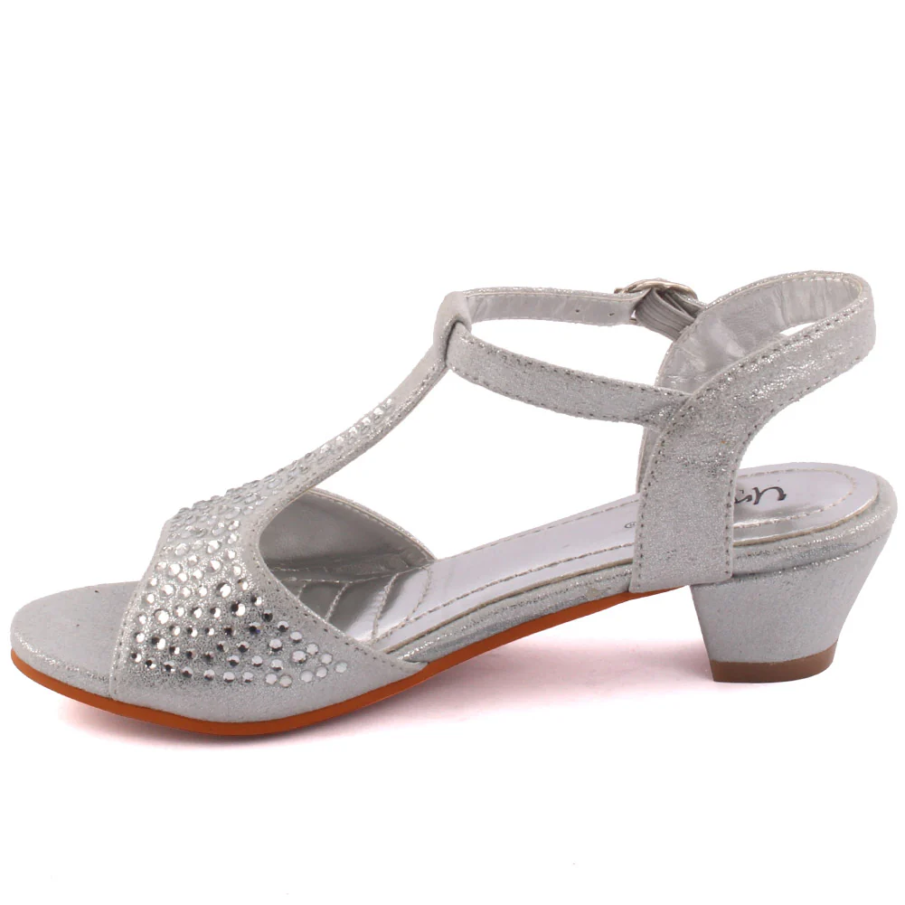 Girls ‘Dream’ Embellished Bridesmaid Bridal Sandal - Image 3