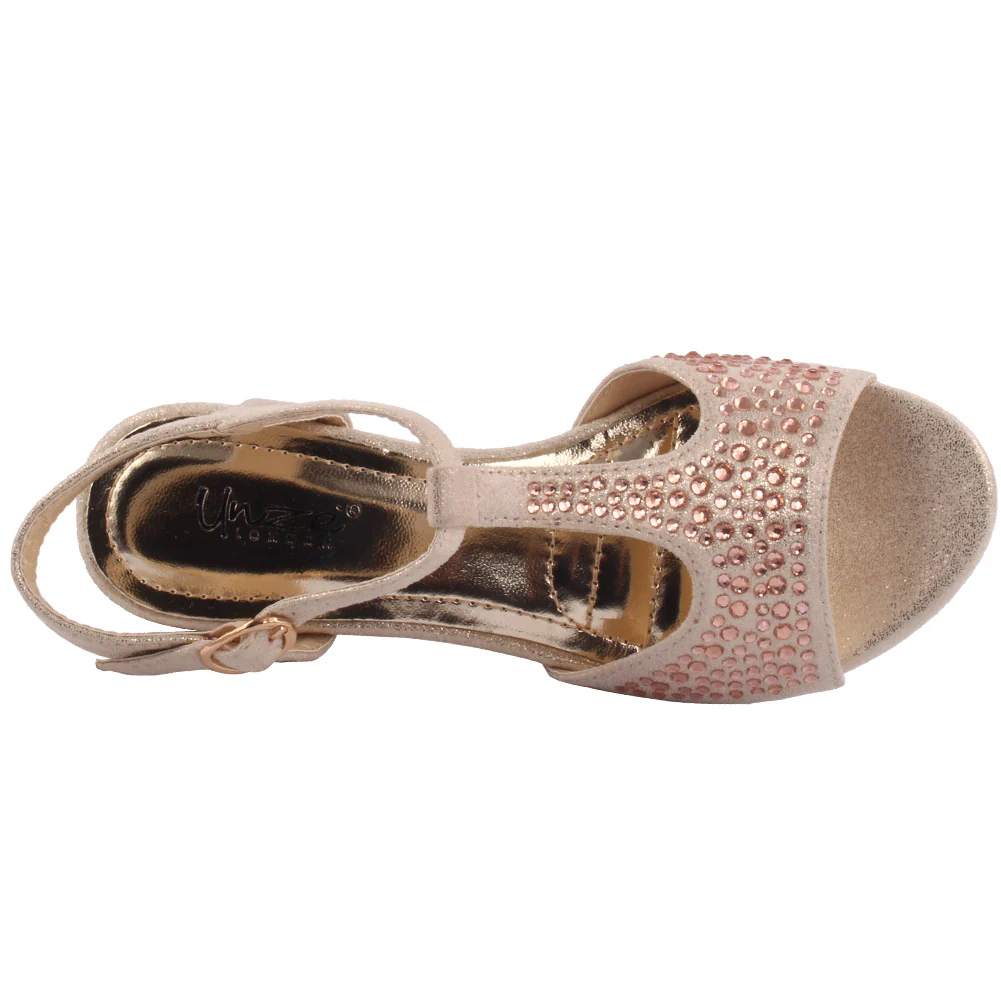 Girls ‘Dream’ Embellished Bridesmaid Bridal Sandal - Image 4