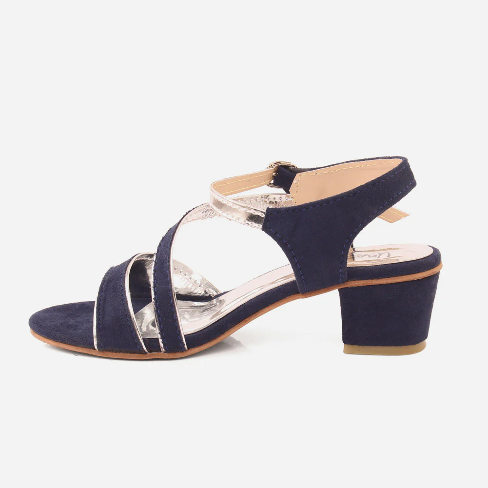 Girls "FINN" Suede Heel Sandal - Image 3