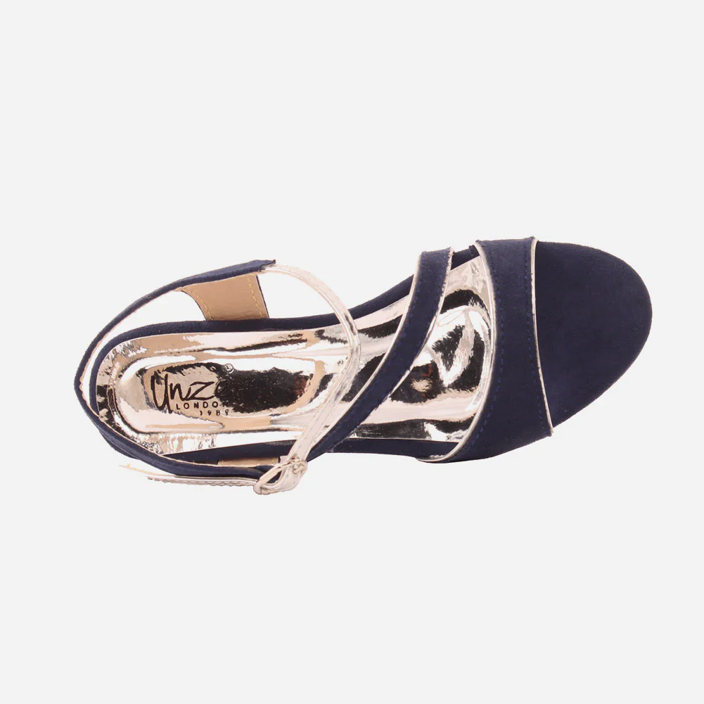 Girls "FINN" Suede Heel Sandal - Image 4