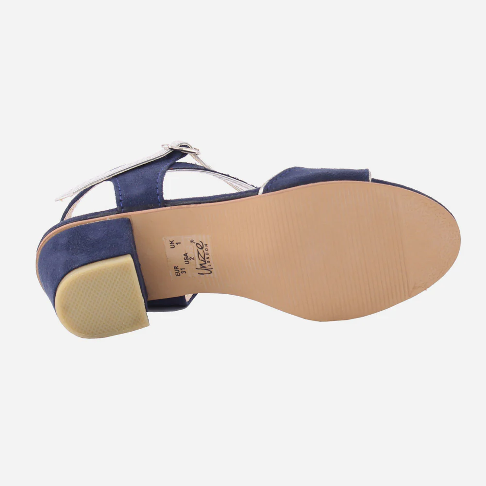 Girls "FINN" Suede Heel Sandal - Image 5