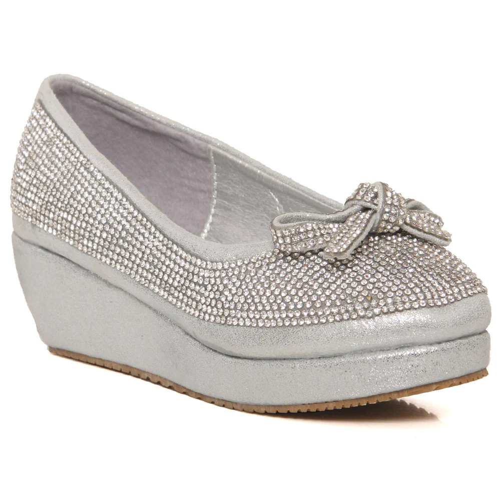 Girls ‘Isabella’ Embellished Evening Shoes