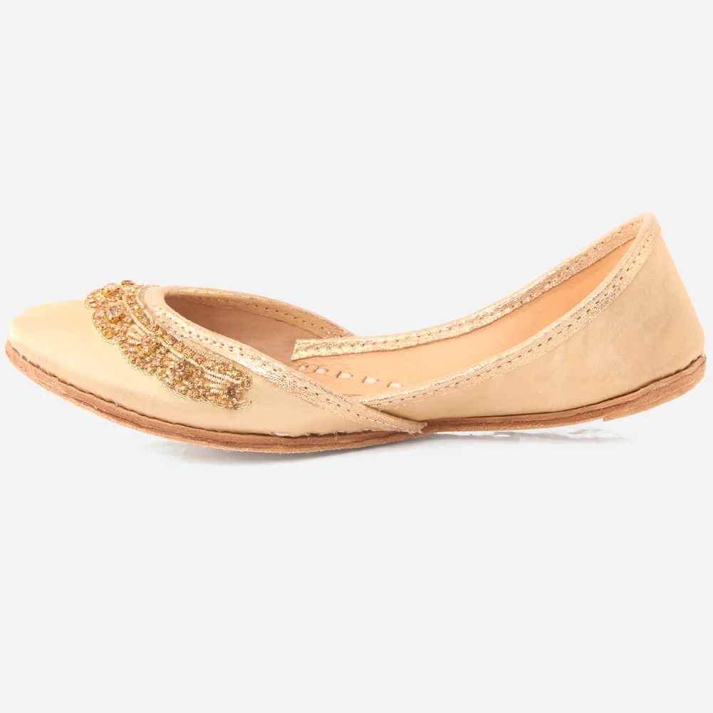 Girls "JASMIN" Embellished Leather Indian Khussa - Image 3
