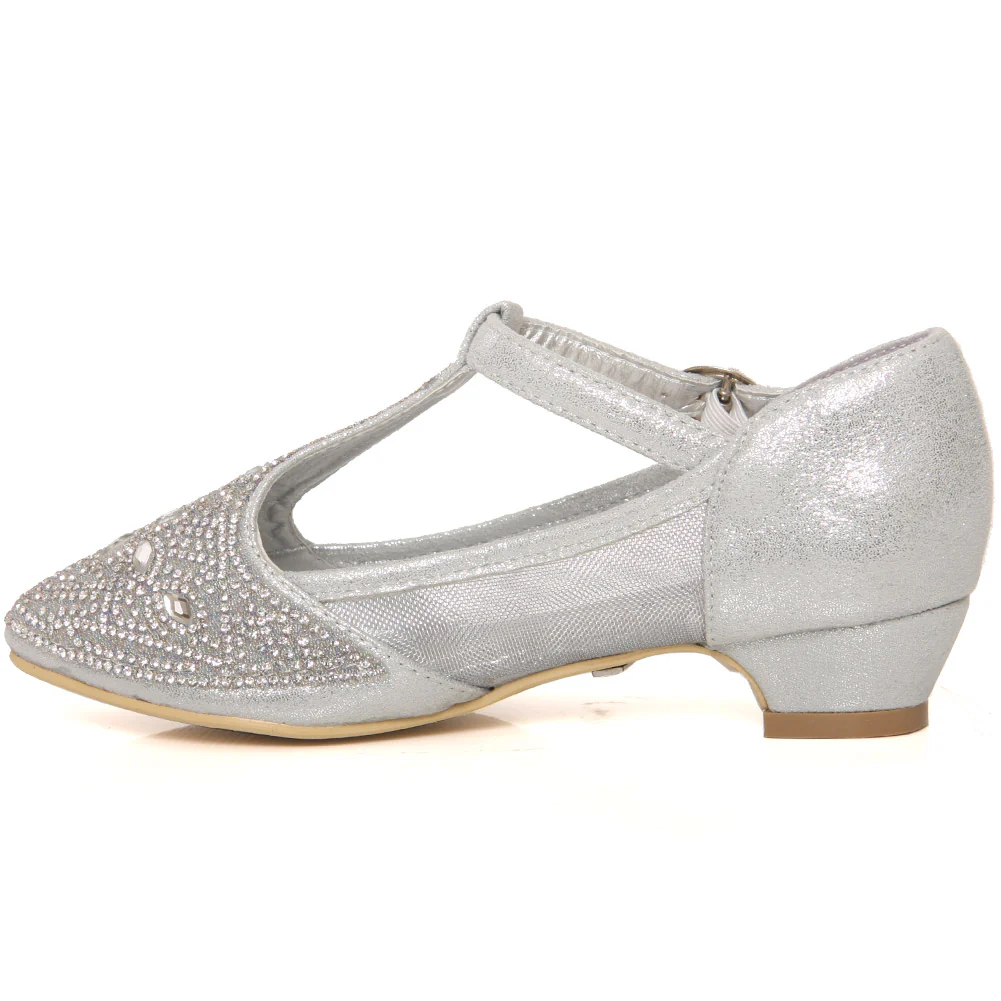 Girls ‘Jewels’ embellished Evening Sandals - Image 3