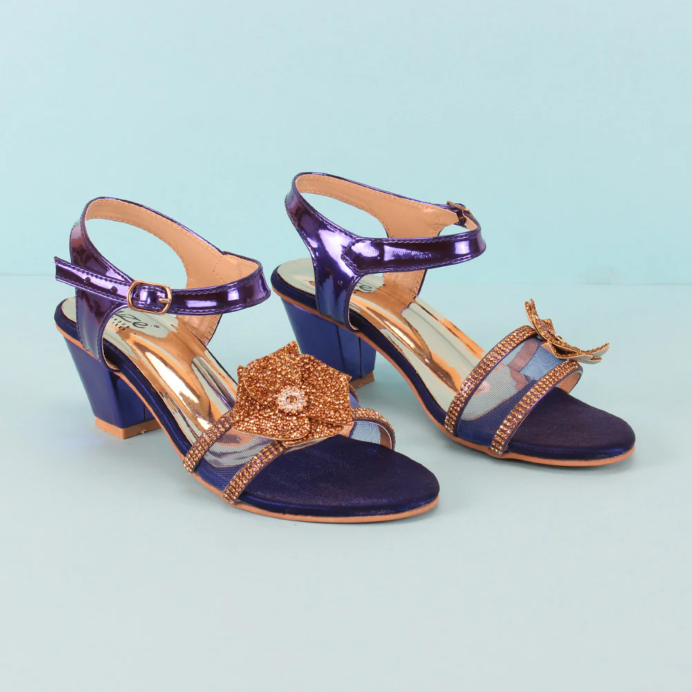 Girls "Kyla" Block Heel Pretty Sandals - Image 6