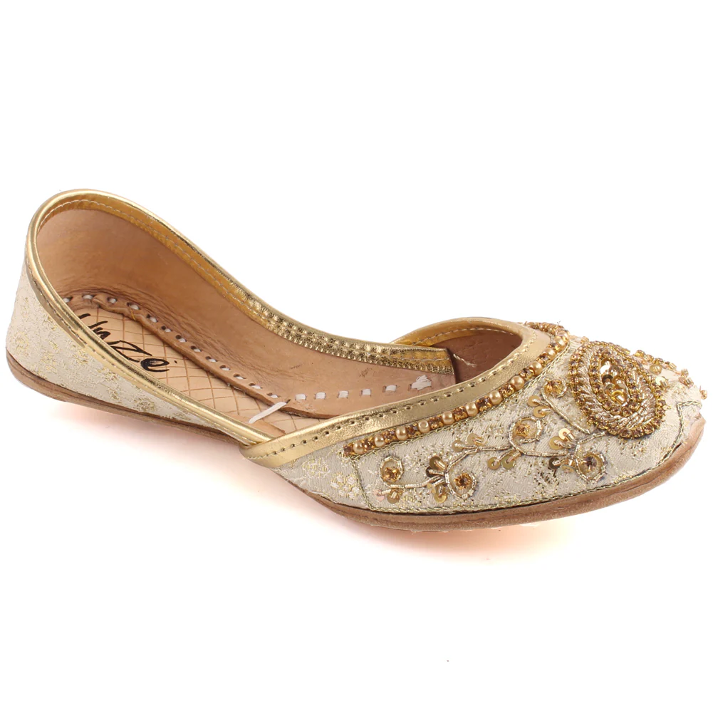 Girls “LAMORNA” Indian Beaded Sequins Tila Flat Khusa