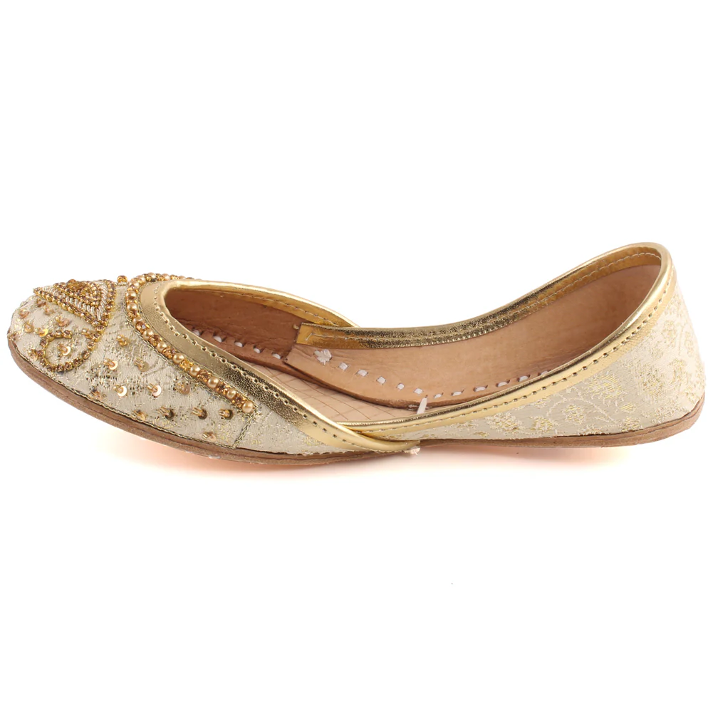 Girls “LAMORNA” Indian Beaded Sequins Tila Flat Khusa - Image 3