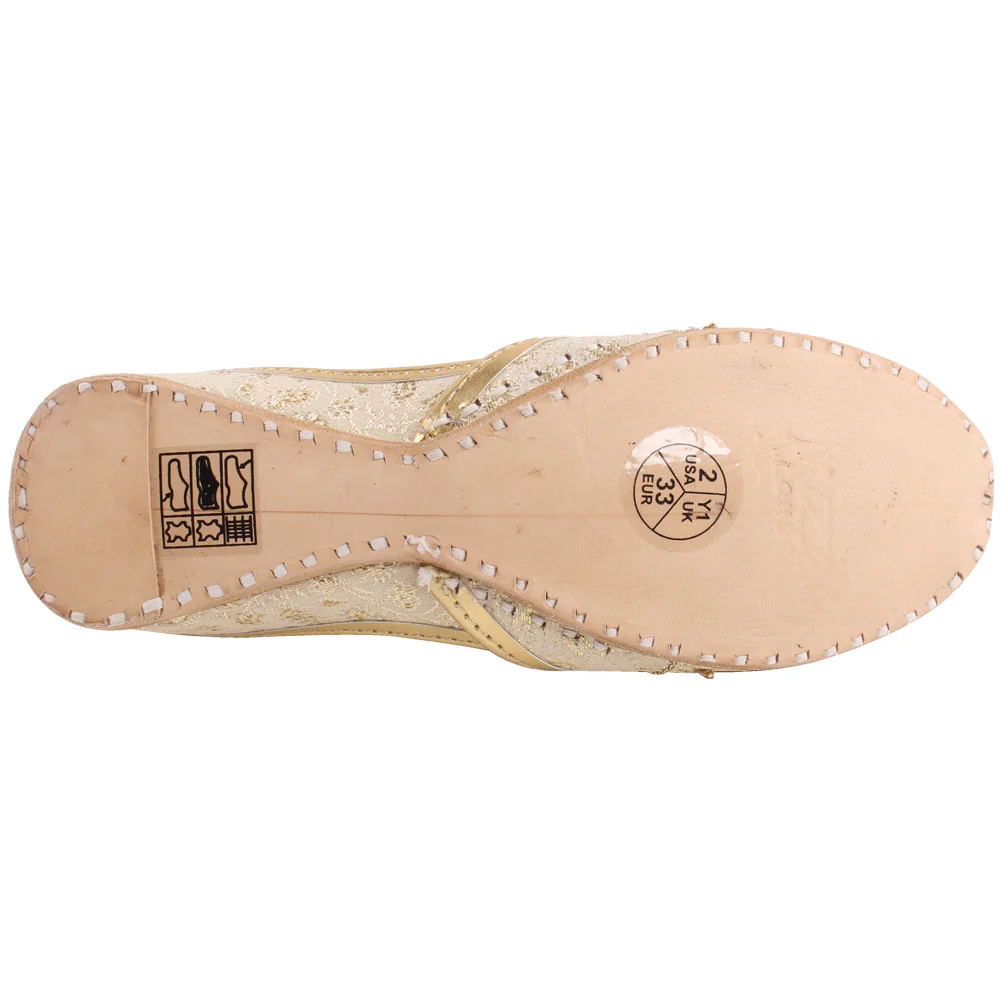 Girls “LAMORNA” Indian Beaded Sequins Tila Flat Khusa - Image 5