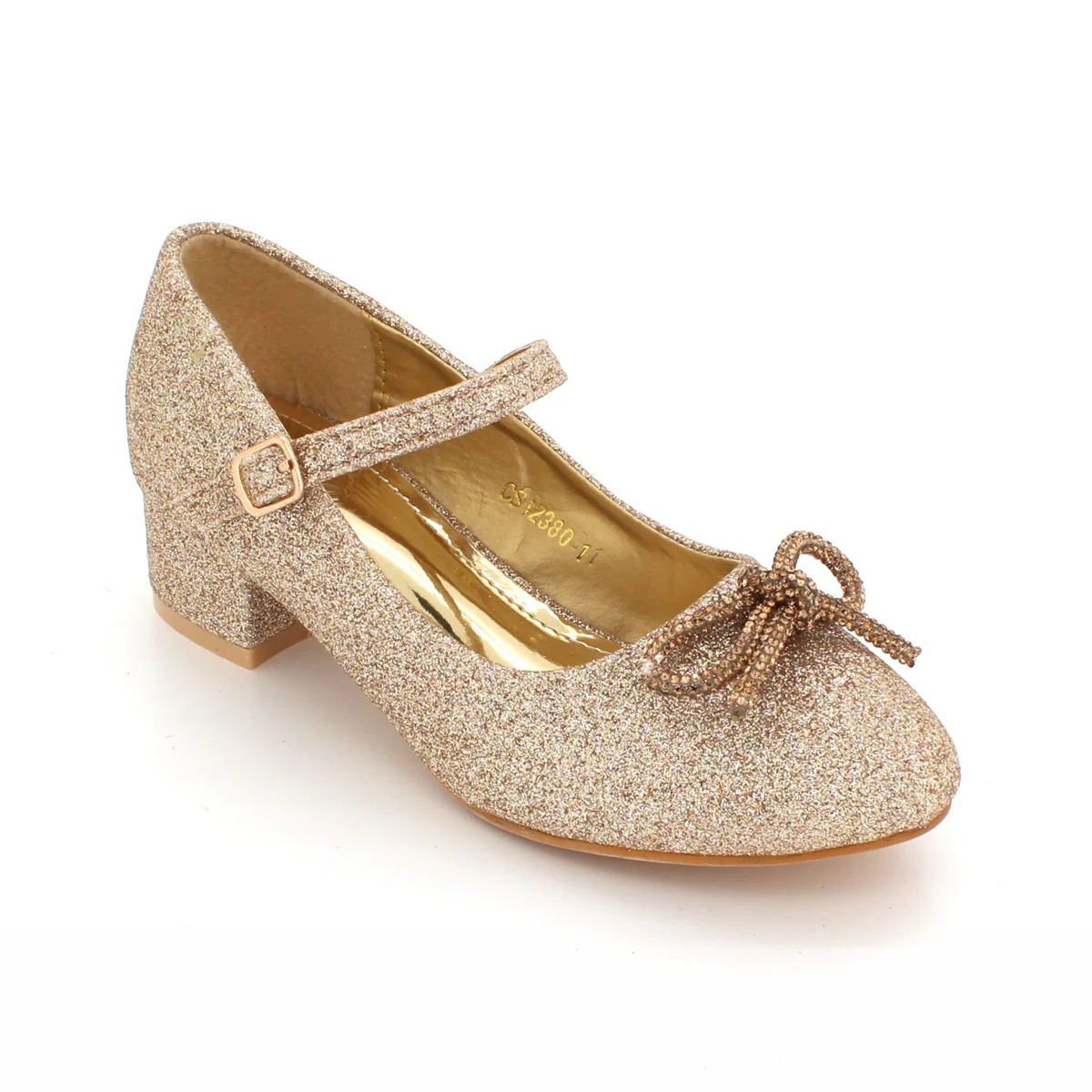 Girls "LEROY" Round Toe Block Heel Sandals