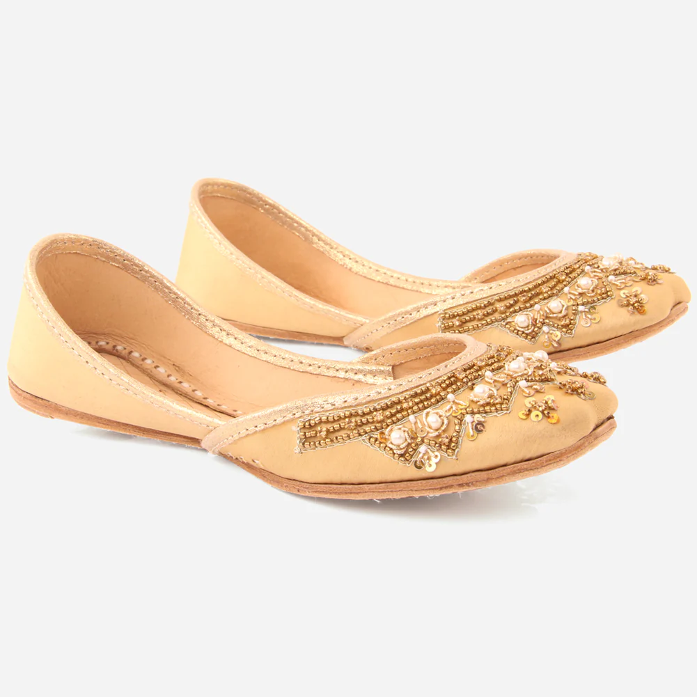 Girls "LYNTON" Embroidered Leather Indian Khussa - Image 2
