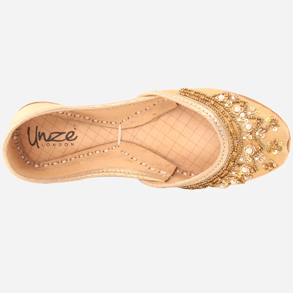 Girls "LYNTON" Embroidered Leather Indian Khussa - Image 4