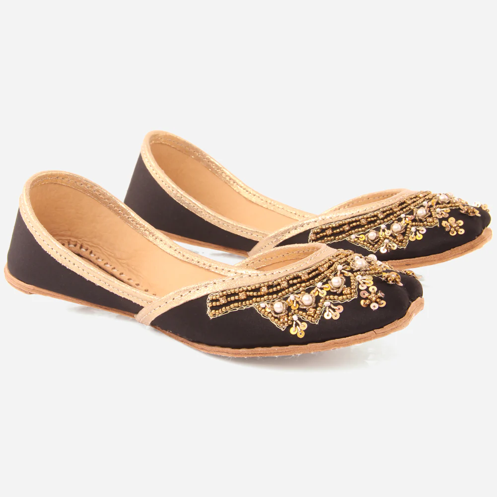 Girls "LYNTON" Embroidered Leather Indian Khussa - Image 2