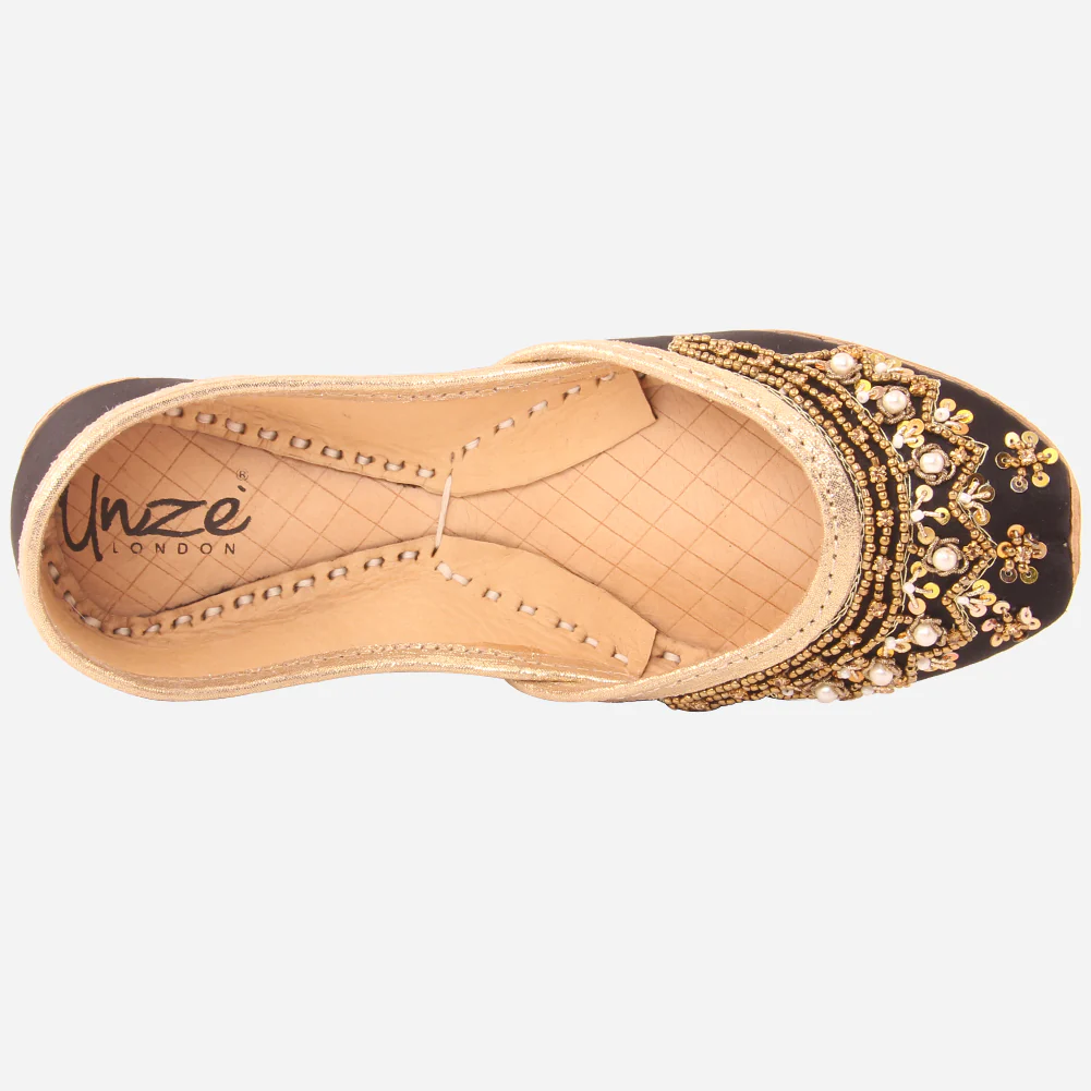 Girls "LYNTON" Embroidered Leather Indian Khussa - Image 4