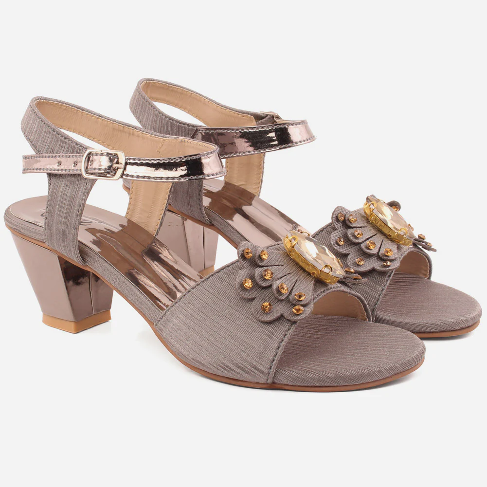 Girls "Nicola" Pretty Low Heel Sandals - Image 2