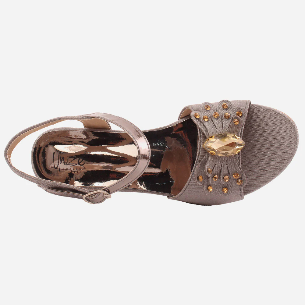 Girls "Nicola" Pretty Low Heel Sandals - Image 4