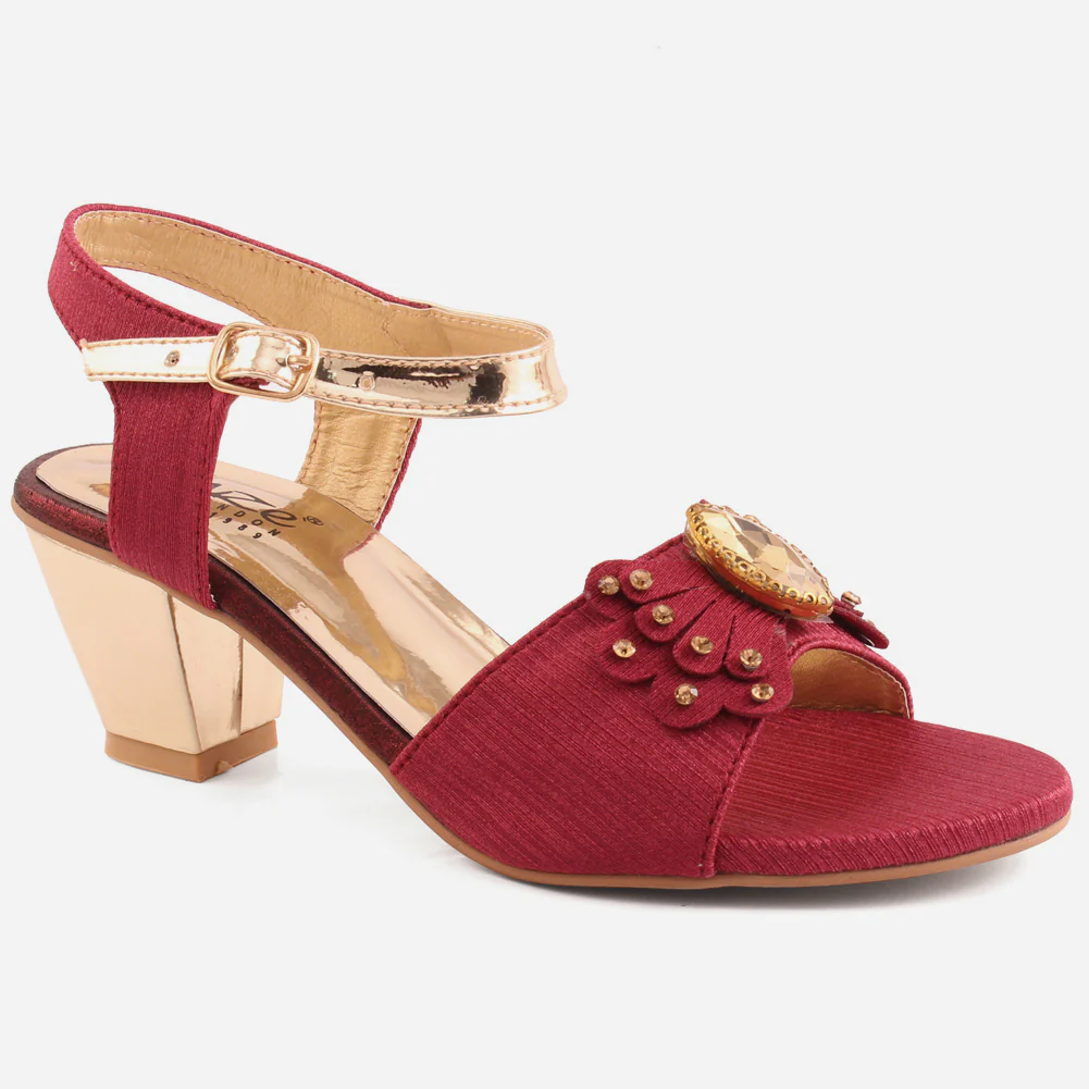 Girls "Nicola" Pretty Low Heel Sandals