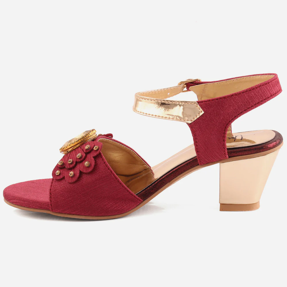 Girls "Nicola" Pretty Low Heel Sandals - Image 3