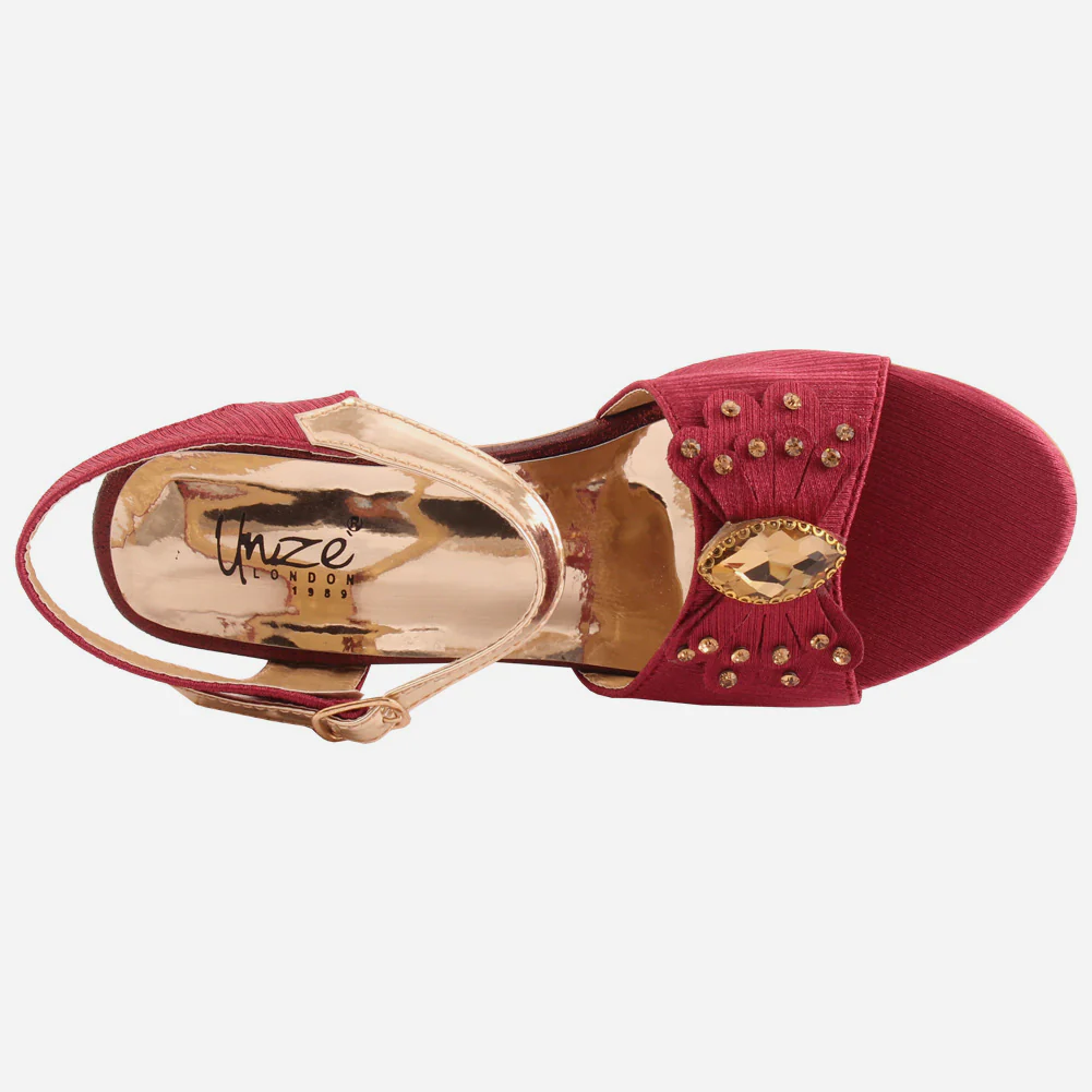 Girls "Nicola" Pretty Low Heel Sandals - Image 4