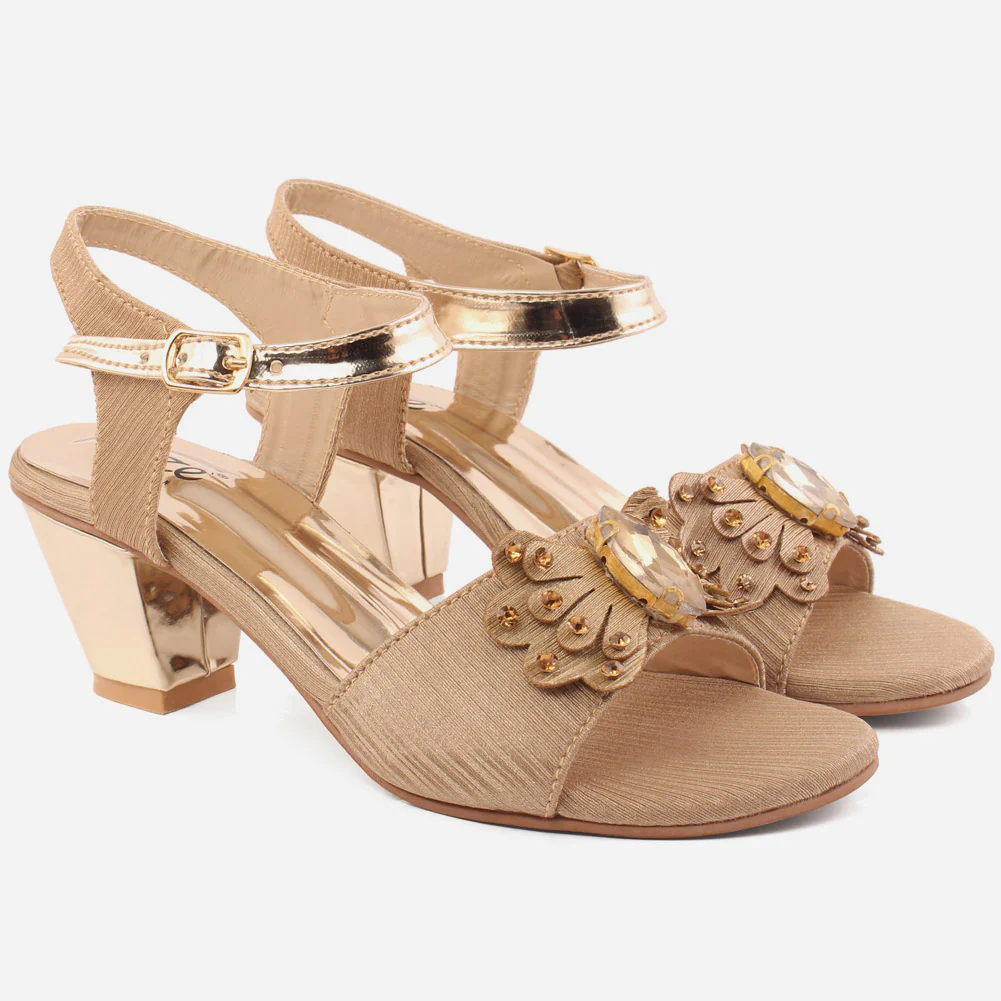 Girls "Nicola" Pretty Low Heel Sandals - Image 2