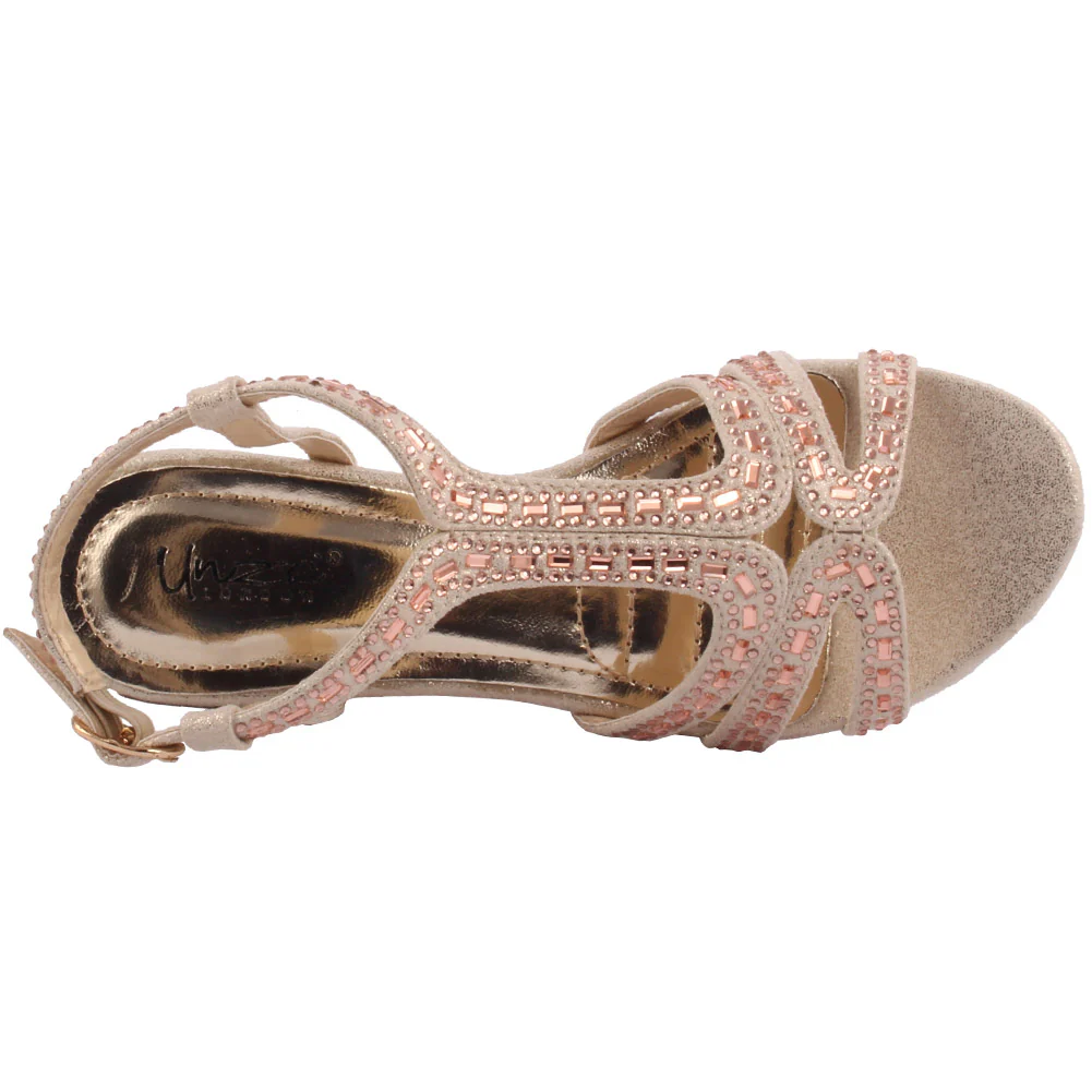 Girls ‘Pernyme’ Embellished Heeled Evening Sandals - Image 4