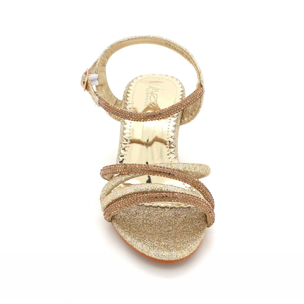Girls "RAINEY" Diamante Prom Party Sandals - Image 2