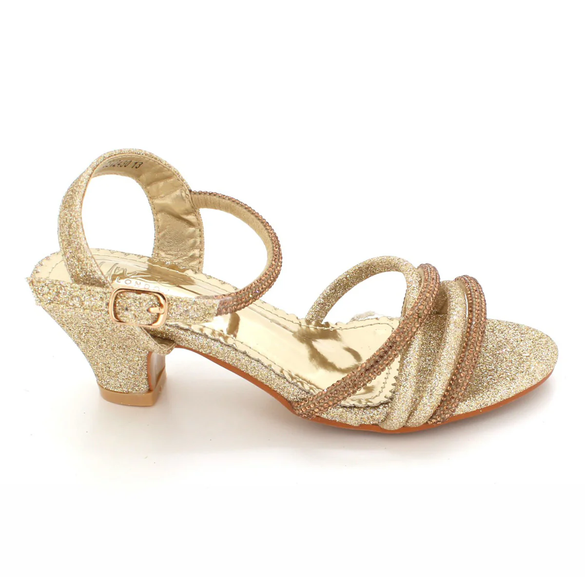 Girls "RAINEY" Diamante Prom Party Sandals - Image 5
