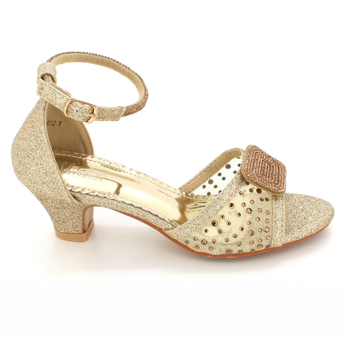 Girls "REAGAN" Decorated Prom Party Sandals - Image 5