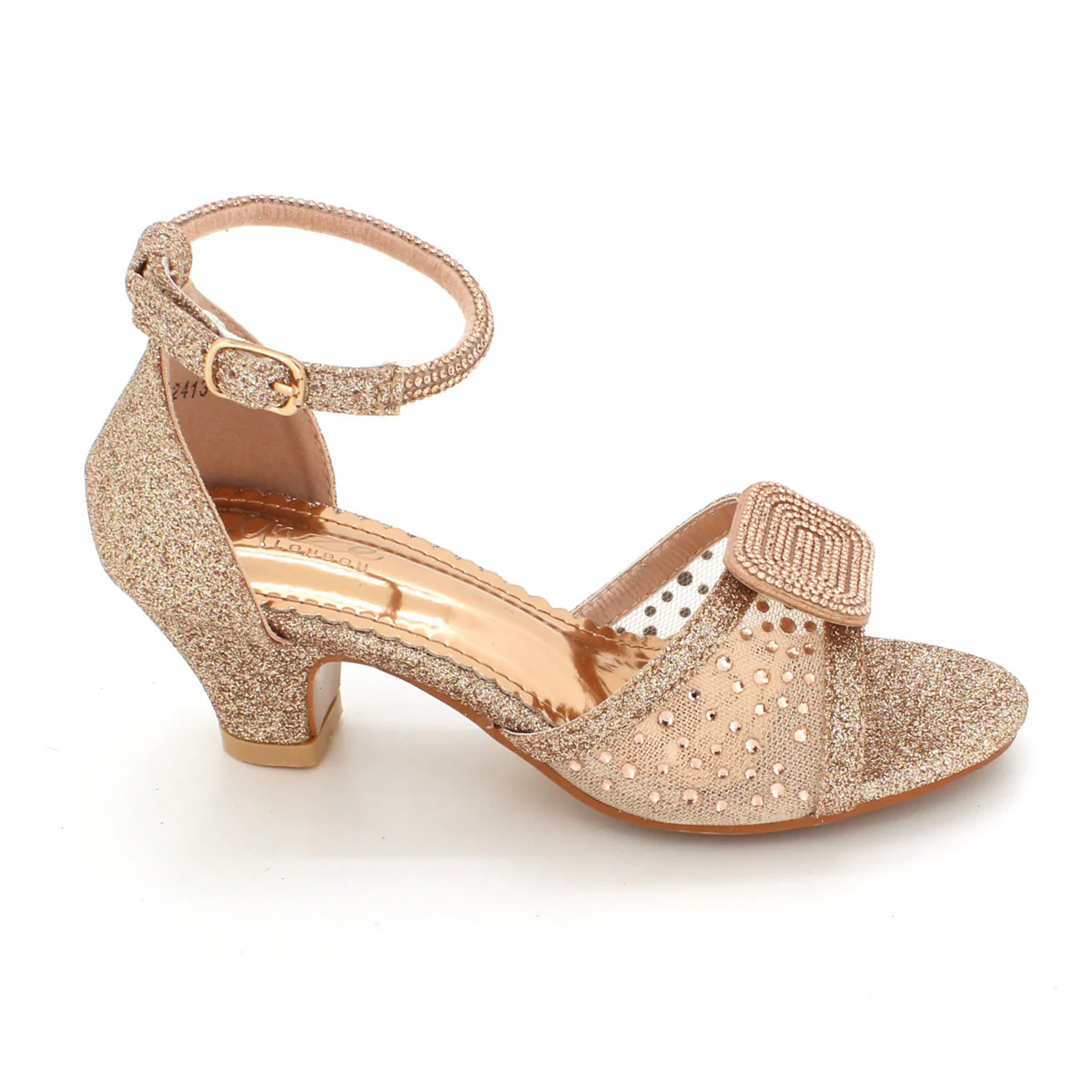 Girls "REAGAN" Decorated Prom Party Sandals - Image 5