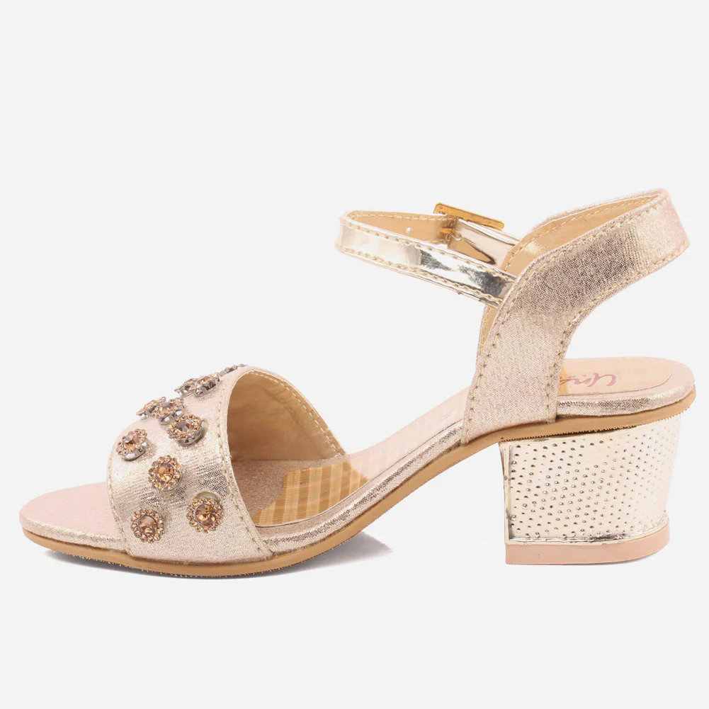 Girls "Ruby"Party Fasten Strap Sandals - Image 3
