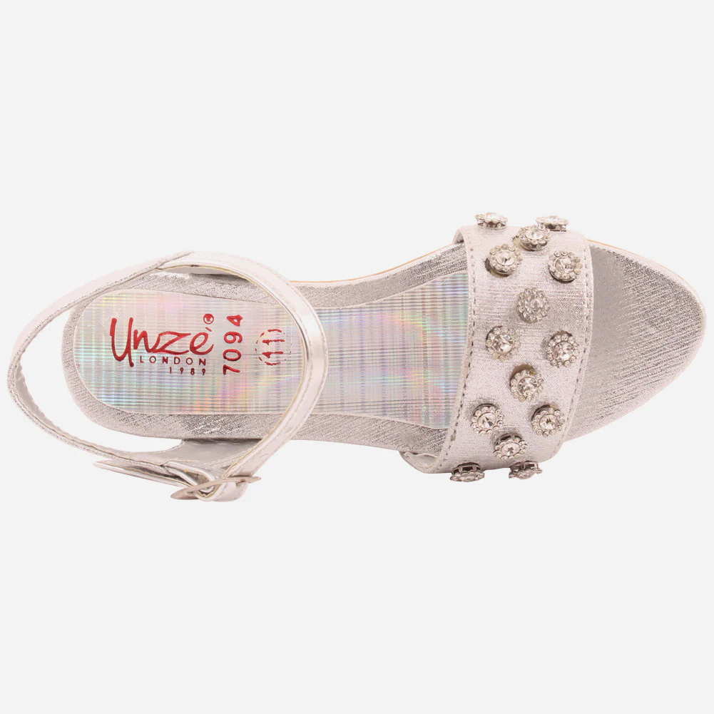 Girls "Ruby"Party Fasten Strap Sandals - Image 4