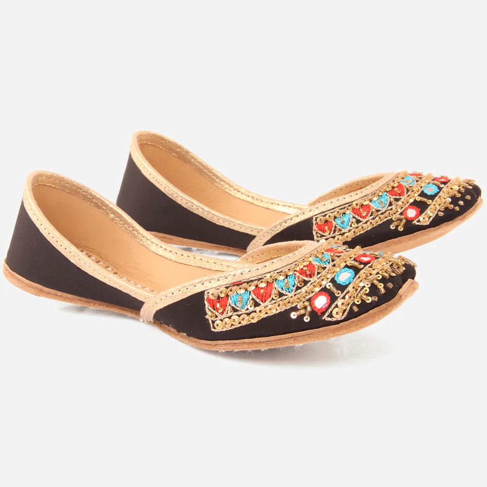 Girls "SABRINA" Sequins Adorned Indian Khussa - Image 2