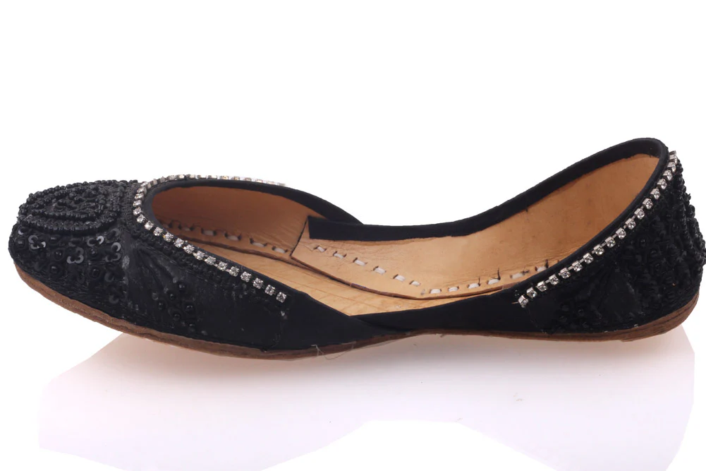 Girls ‘Sabrina’ Sequins Adorned Indian Khussa Pump - Image 3