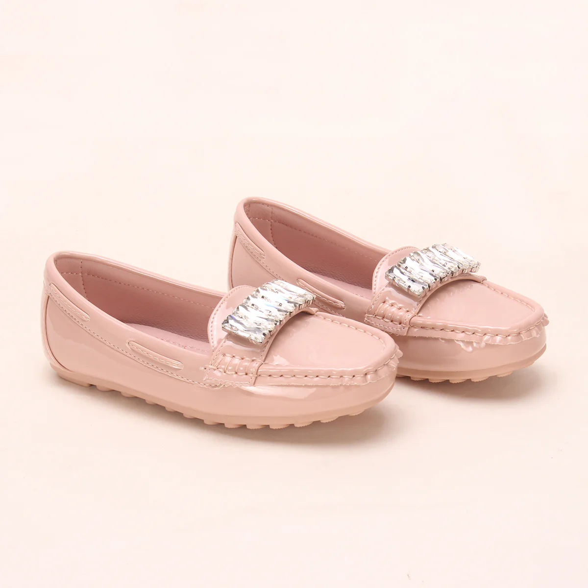 Girls "SALAKO" Decorated Flat Moccasins - Image 6