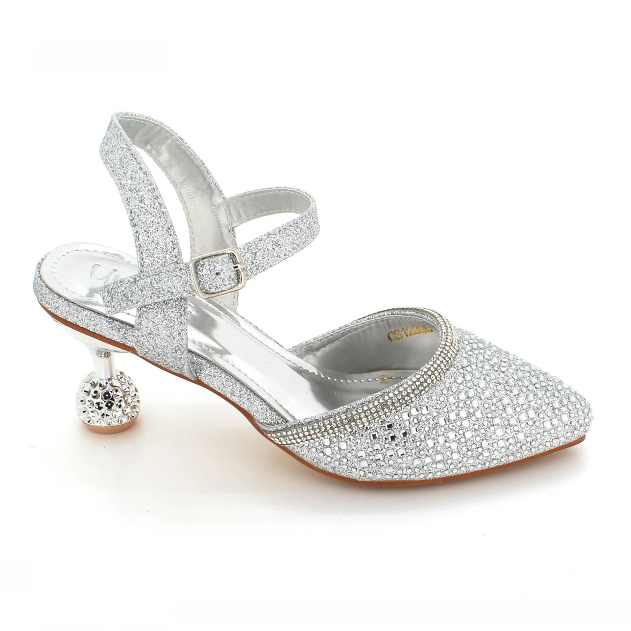 Girls "SERAFINA" Pointed Toe Glitter Sandals - Image 5