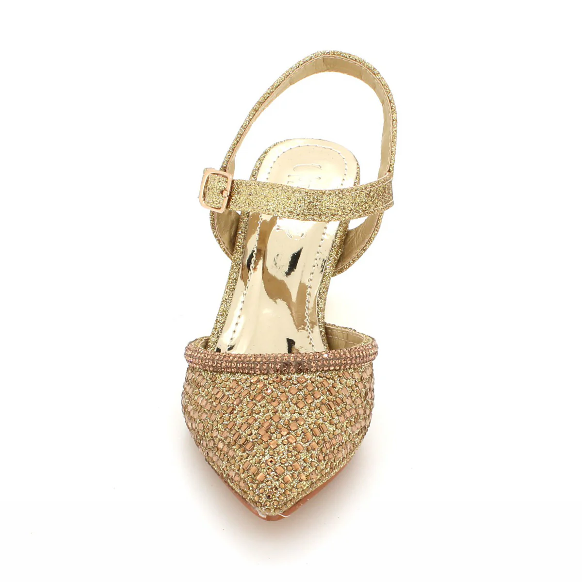 Girls "SERAFINA" Pointed Toe Glitter Sandals - Image 2