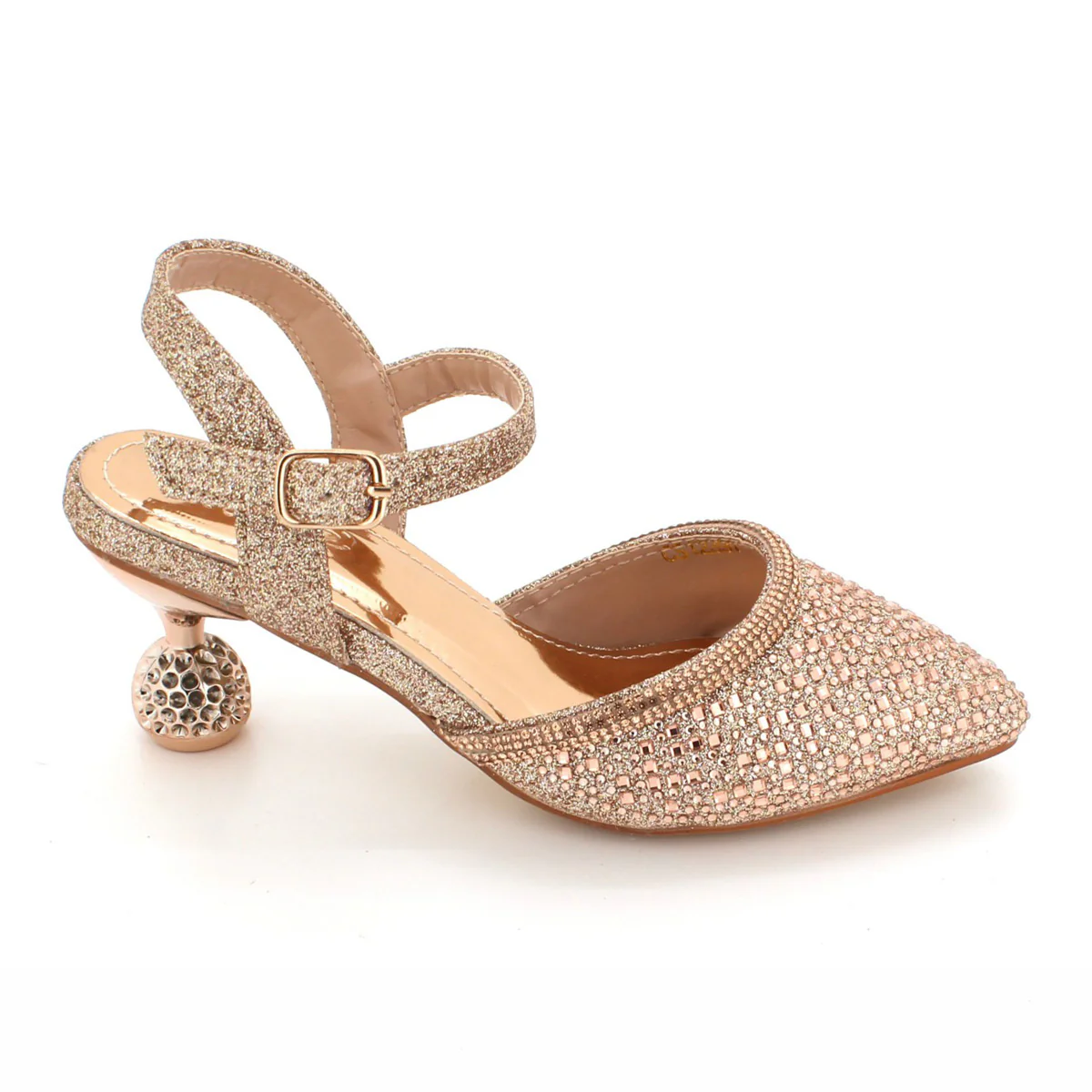 Girls "SERAFINA" Pointed Toe Glitter Sandals - Image 5