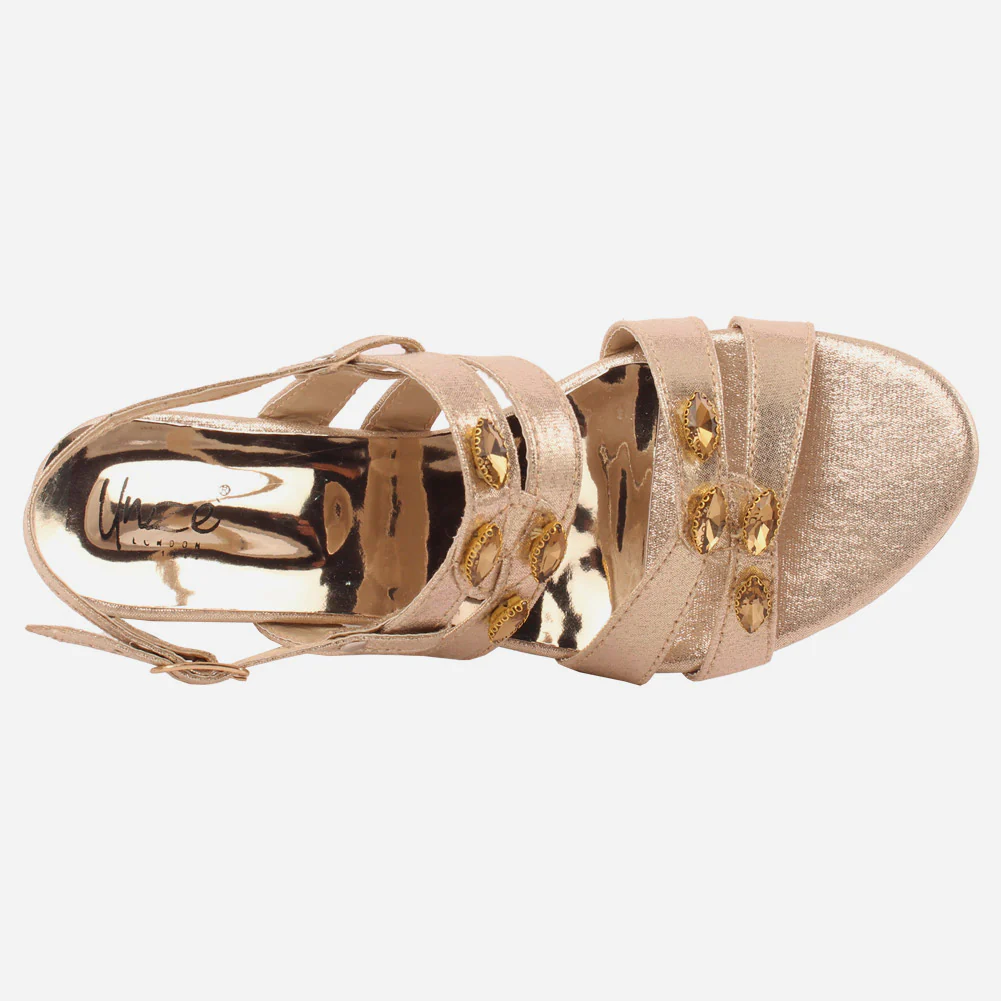 Girls "Shiri" Occasion Adorned Sandals - Image 4