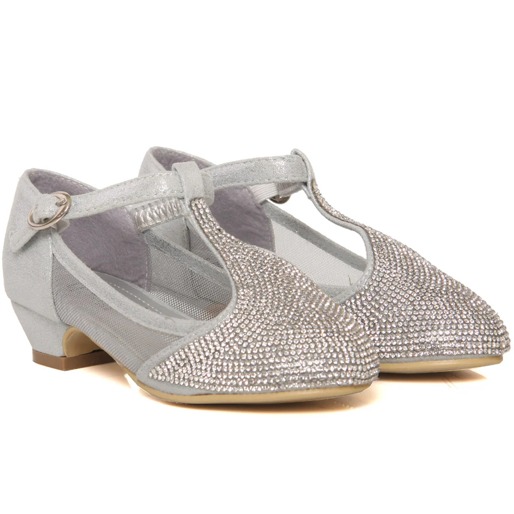Girls ‘Starlet’ Embellished Evening Sandals - Image 2