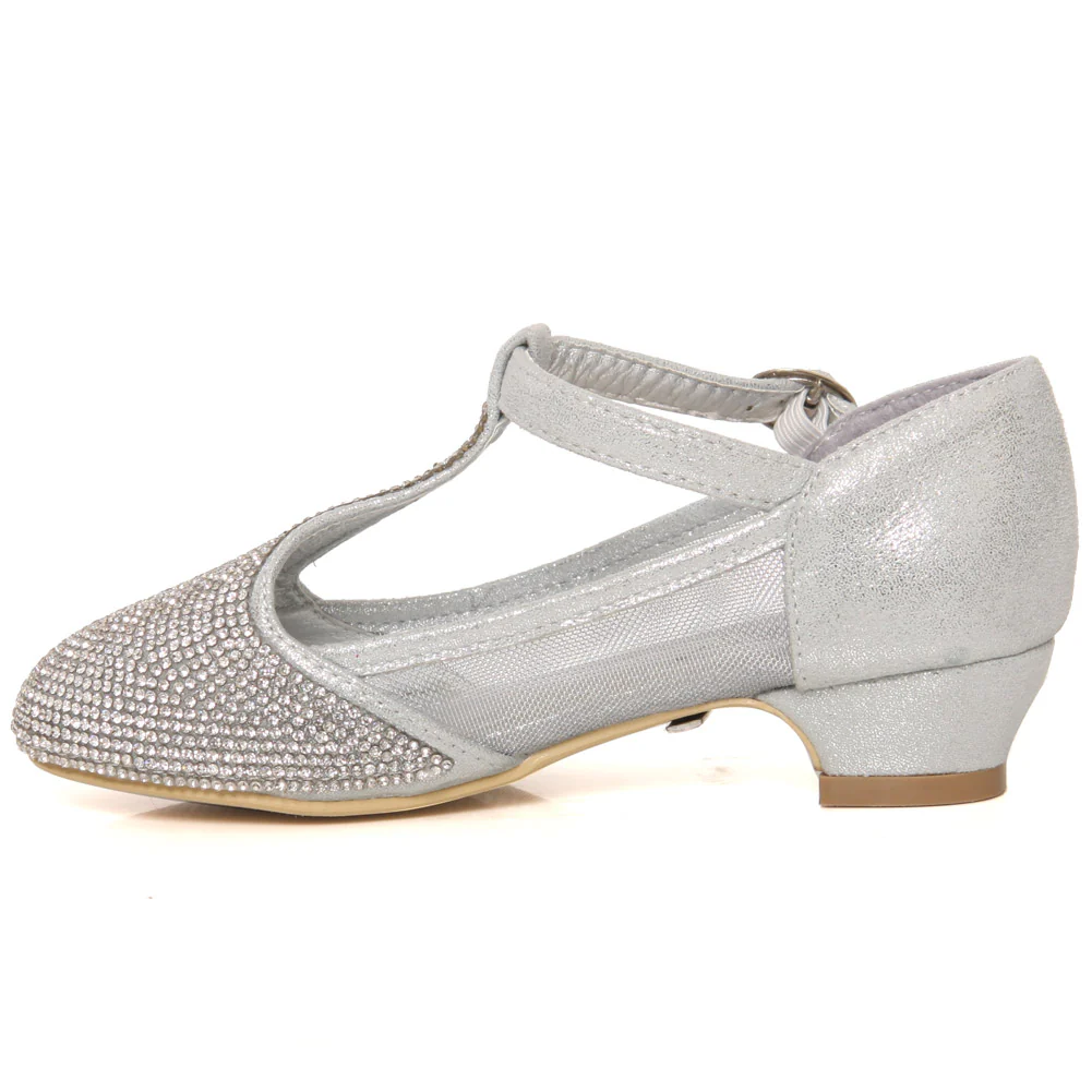 Girls ‘Starlet’ Embellished Evening Sandals - Image 3
