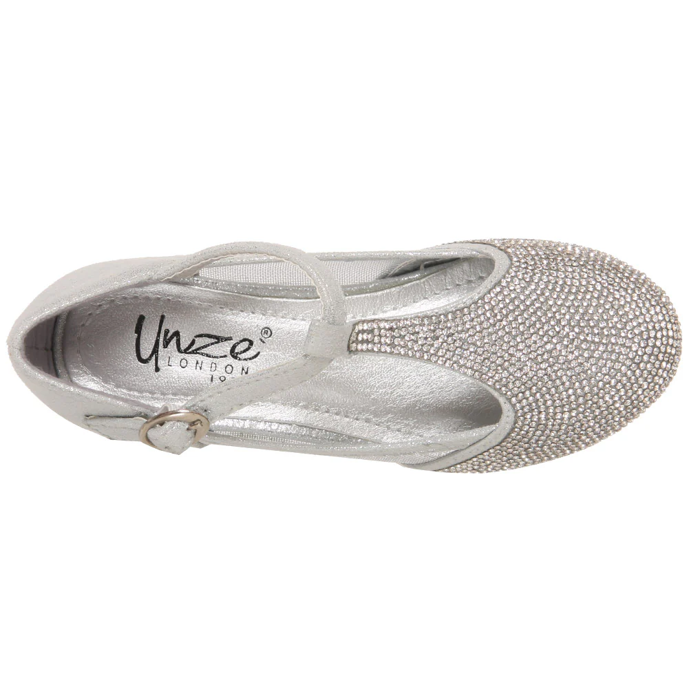 Girls ‘Starlet’ Embellished Evening Sandals - Image 4