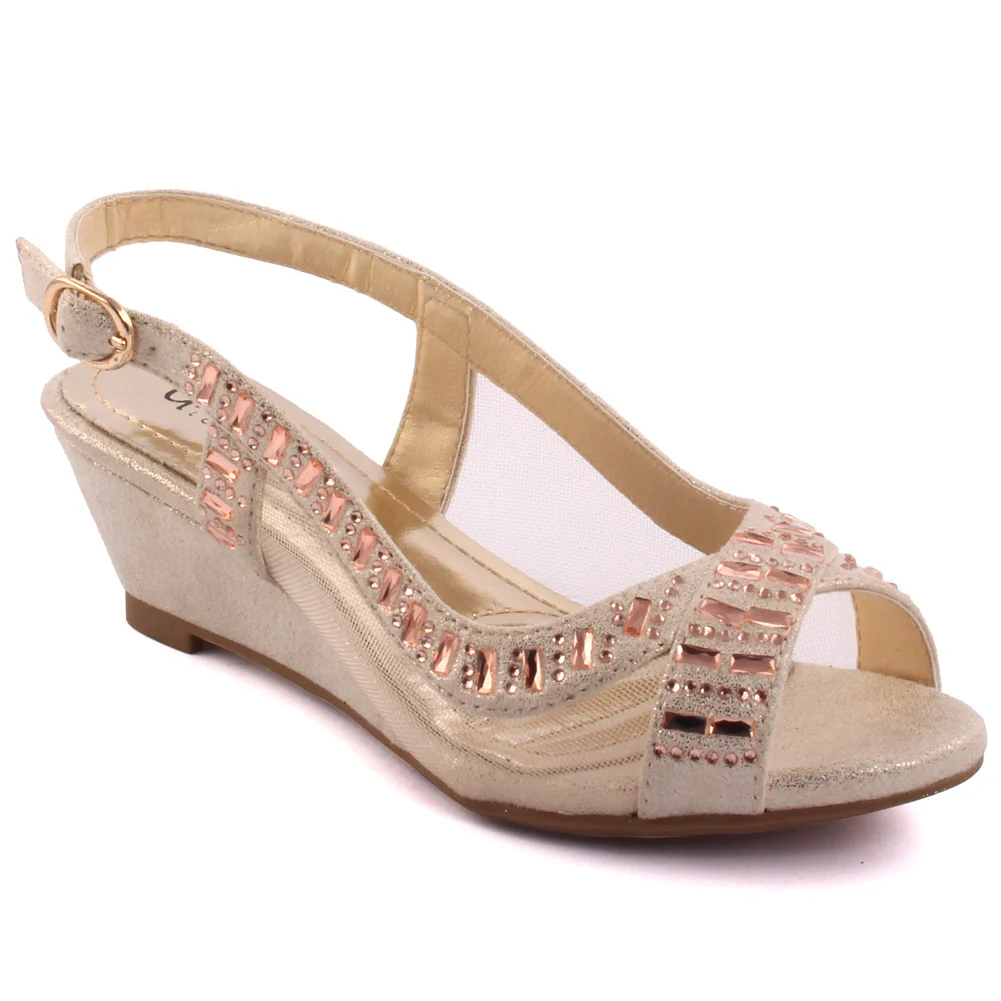 Girls ‘Teena’ Decorated Evening Sandals