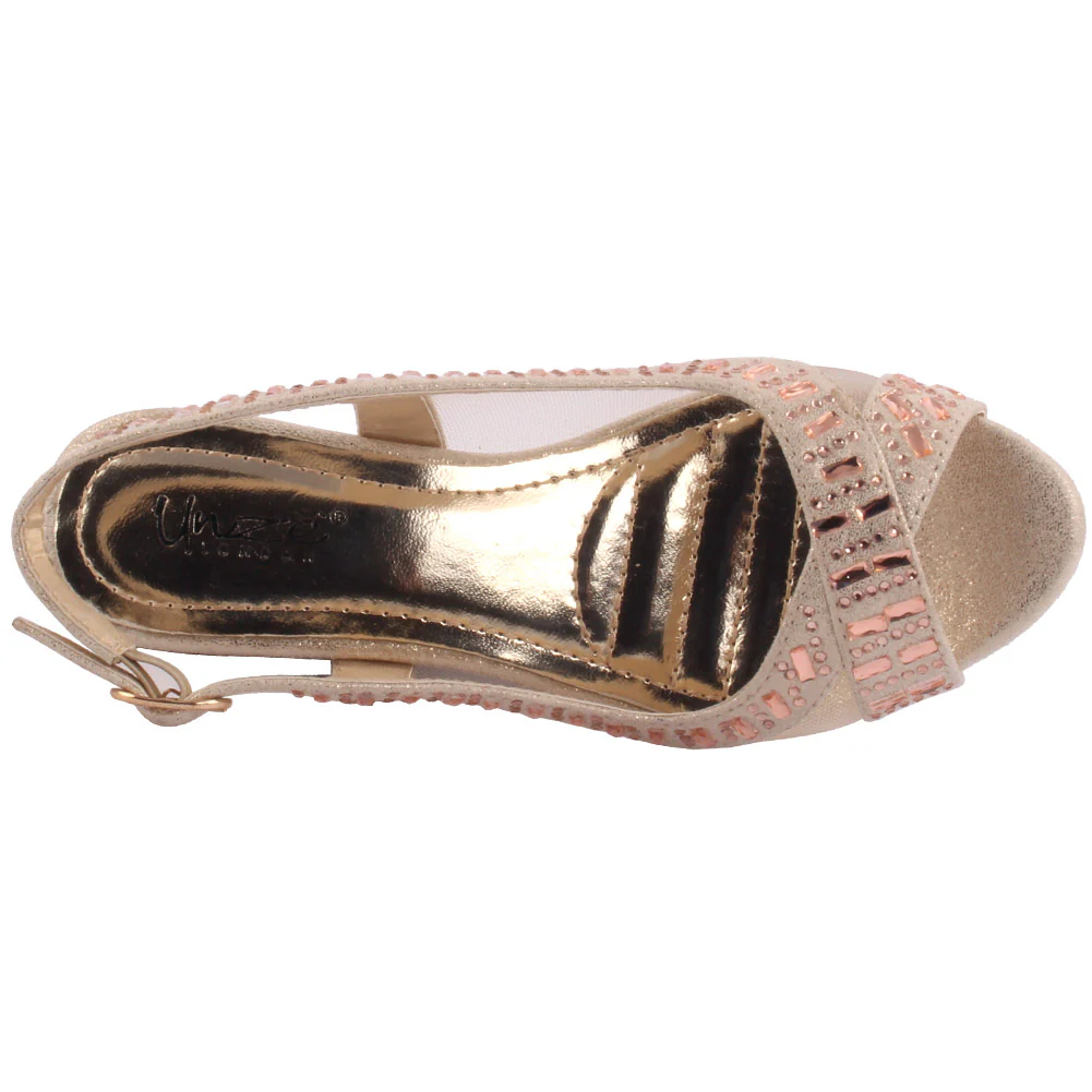 Girls ‘Teena’ Decorated Evening Sandals - Image 4