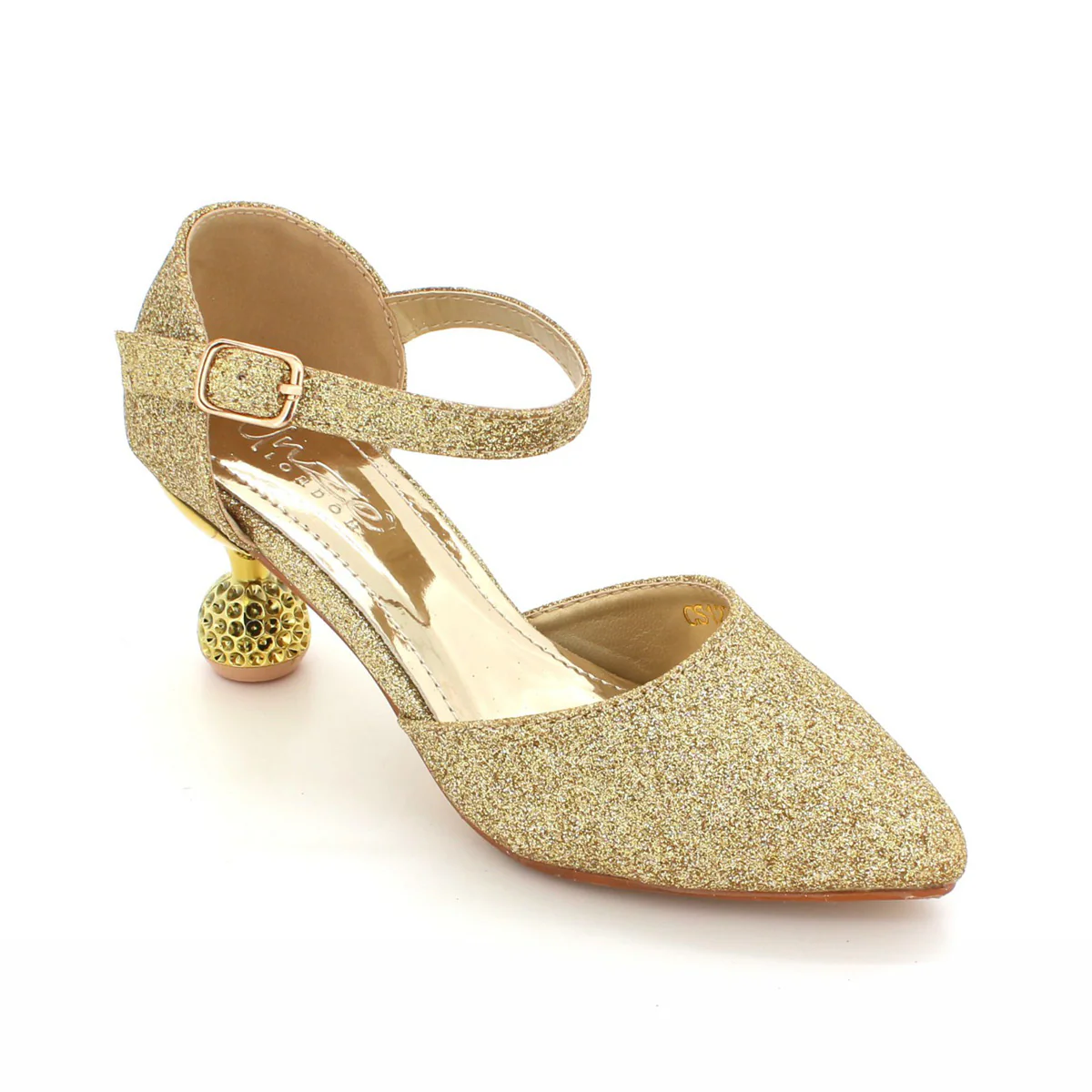 Girls "VIDA" Shimmer Pointed Toe Party Sandals