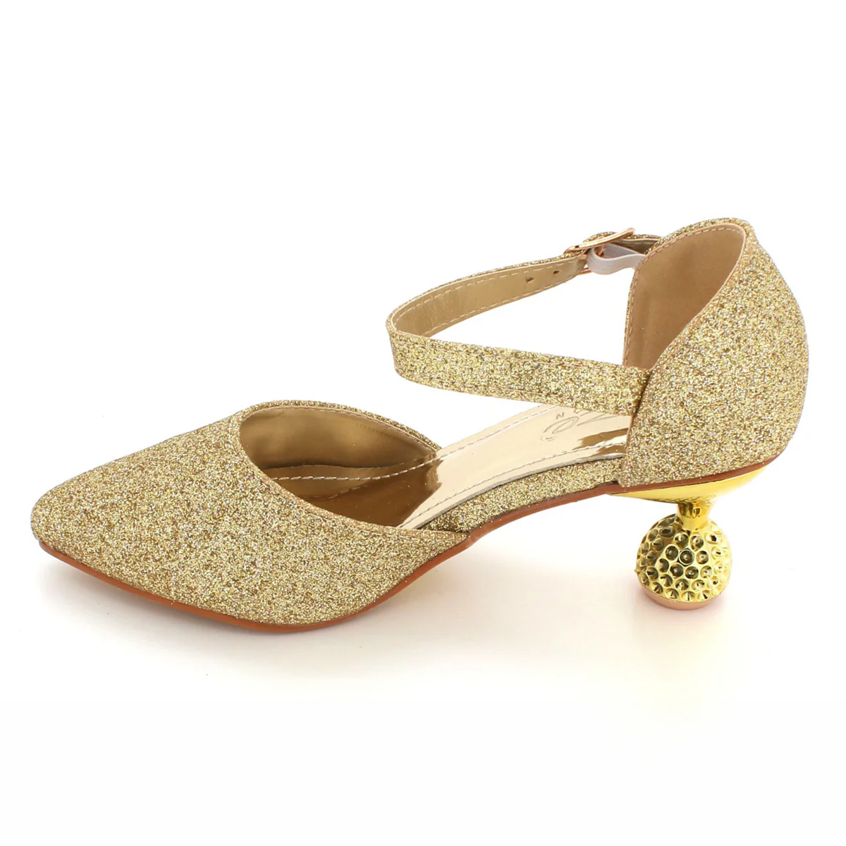 Girls "VIDA" Shimmer Pointed Toe Party Sandals - Image 3