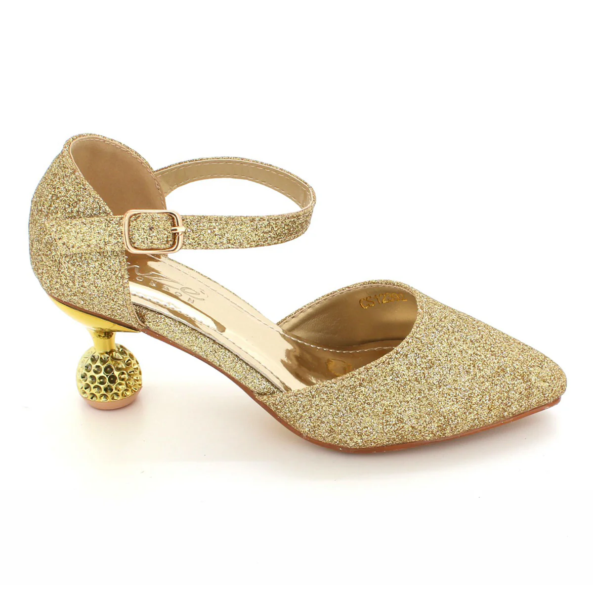 Girls "VIDA" Shimmer Pointed Toe Party Sandals - Image 5