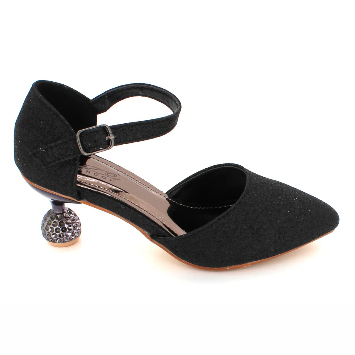 Girls "VIDA" Shimmer Pointed Toe Party Sandals - Image 5
