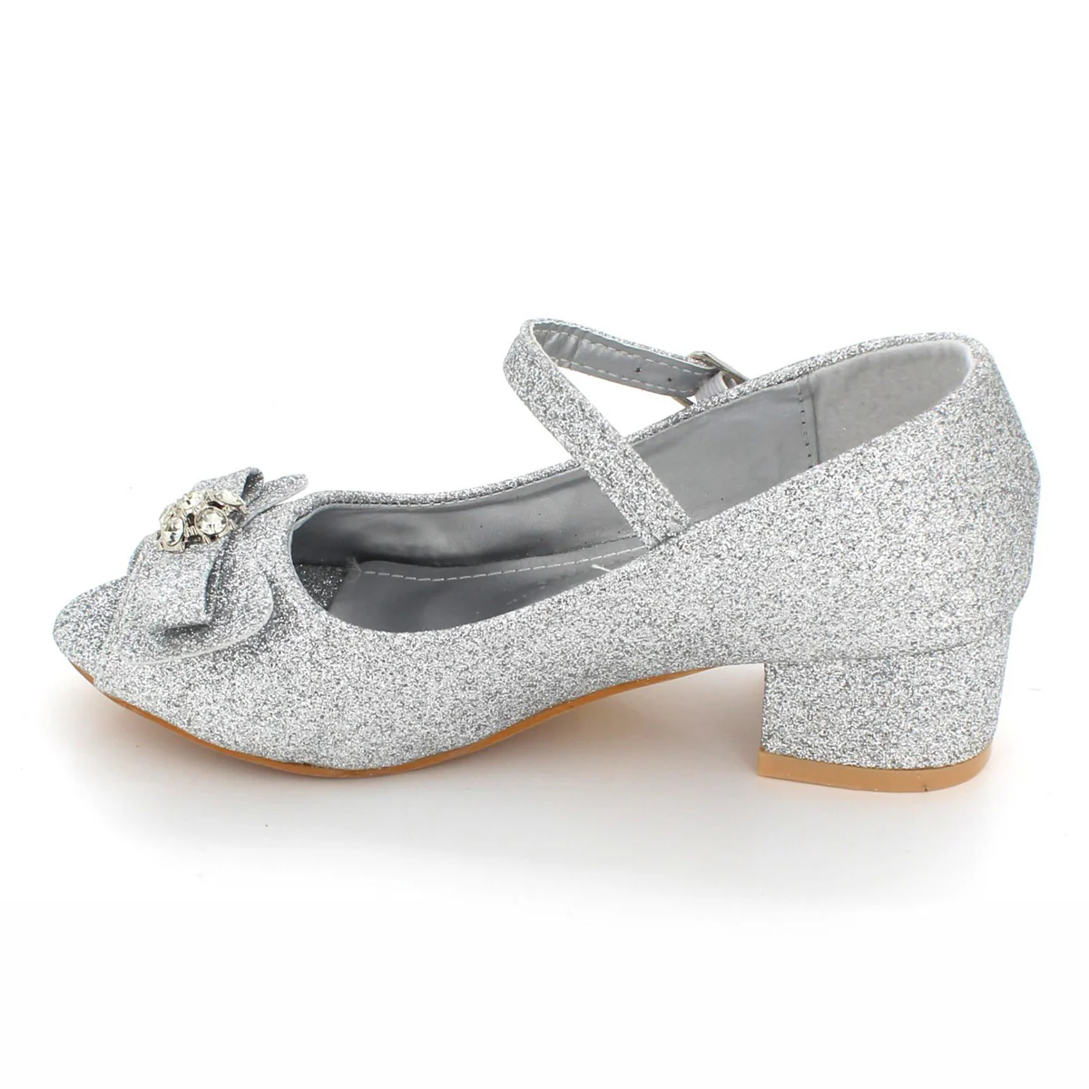 Girls "XANDER" Peep Toe Block Heel Sandals - Image 3
