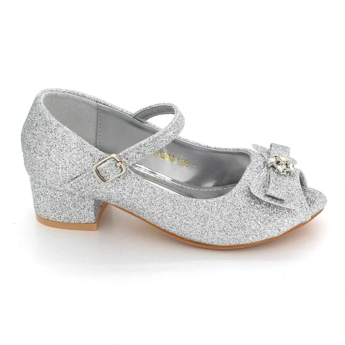 Girls "XANDER" Peep Toe Block Heel Sandals - Image 5