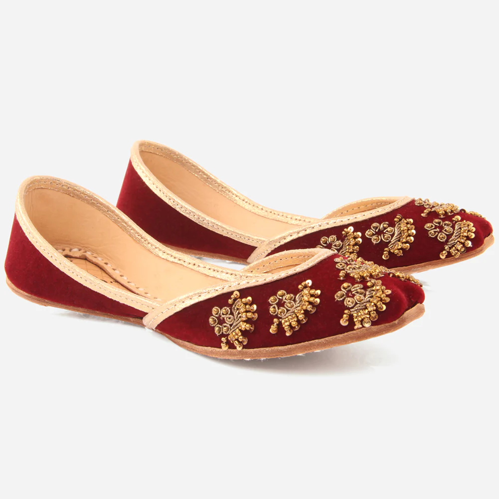 Girls "ZION" Embellished Indian Khussa - Image 2