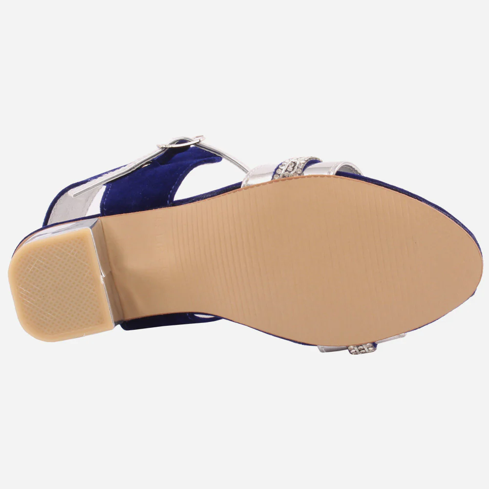 Girls "Zoey"Embellished Block Heel Sandals - Image 5